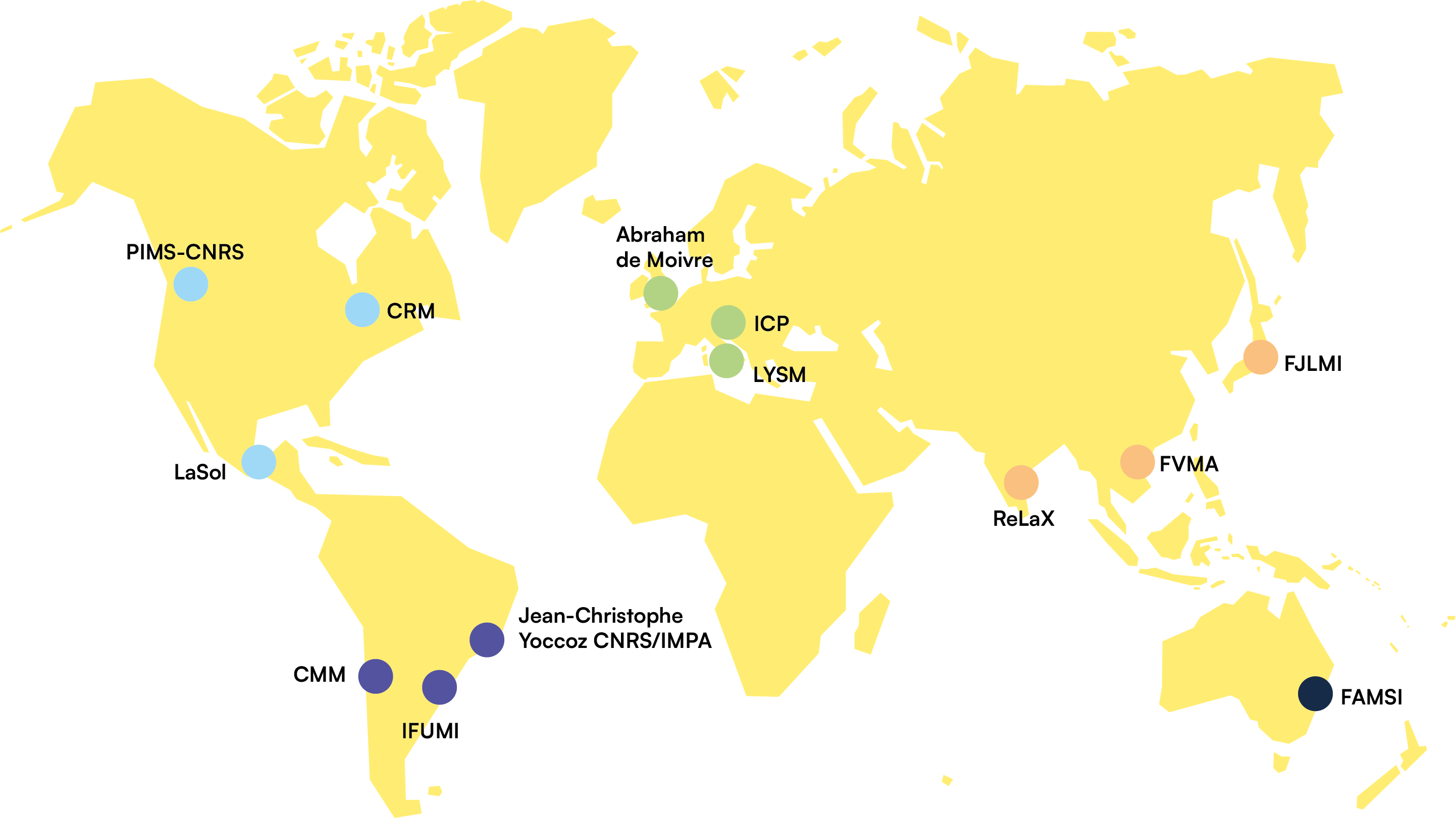 Carte des IRL de l'Insmi