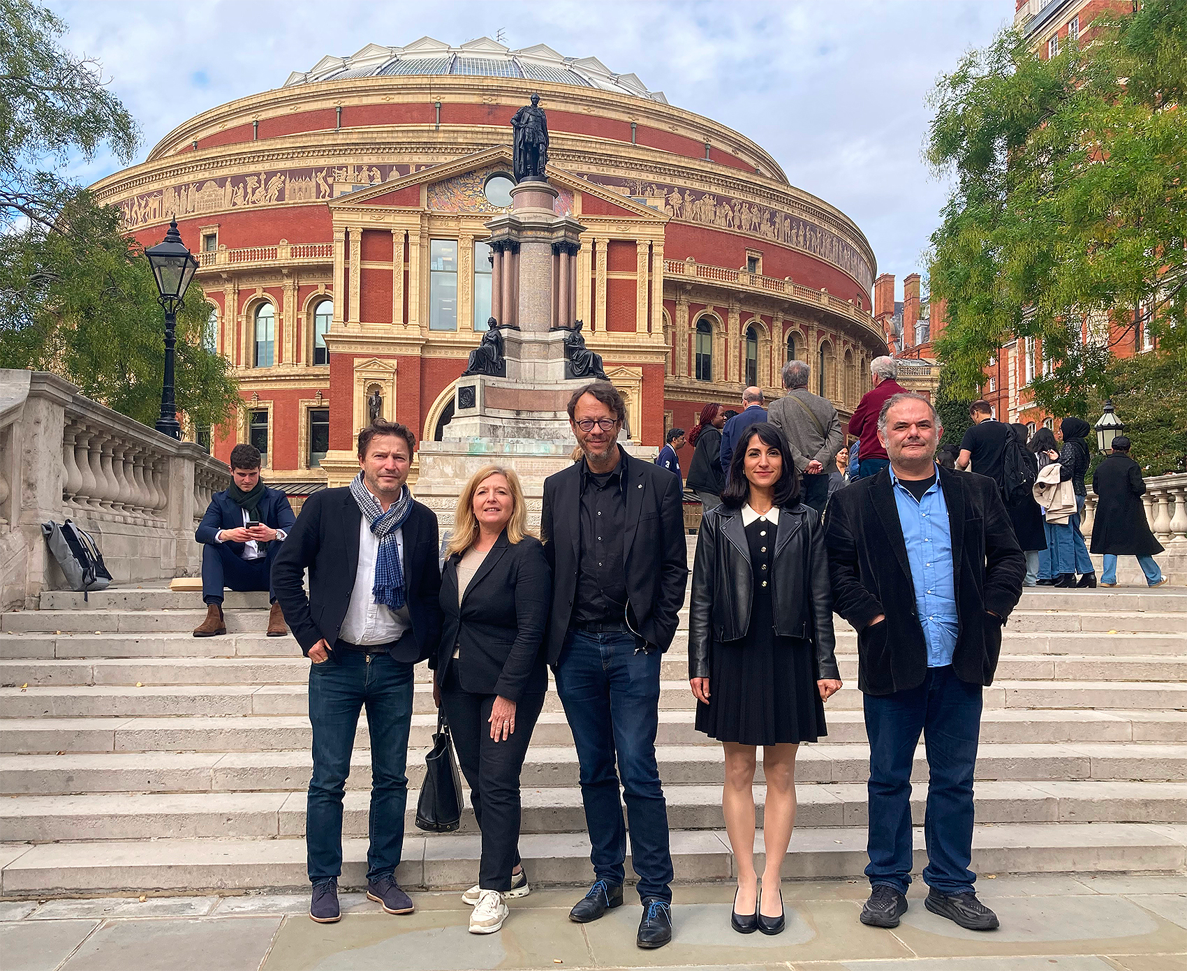 Photo de l'équipe à Londres