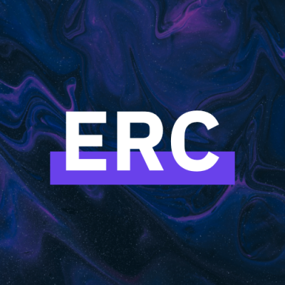Image bleu sur laquelle est écrit la mention ERC